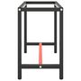 Voir la diapositive 4 : VIDAXL Cadre de banc de travail Noir et rouge mat 110x50x79 cm Metal