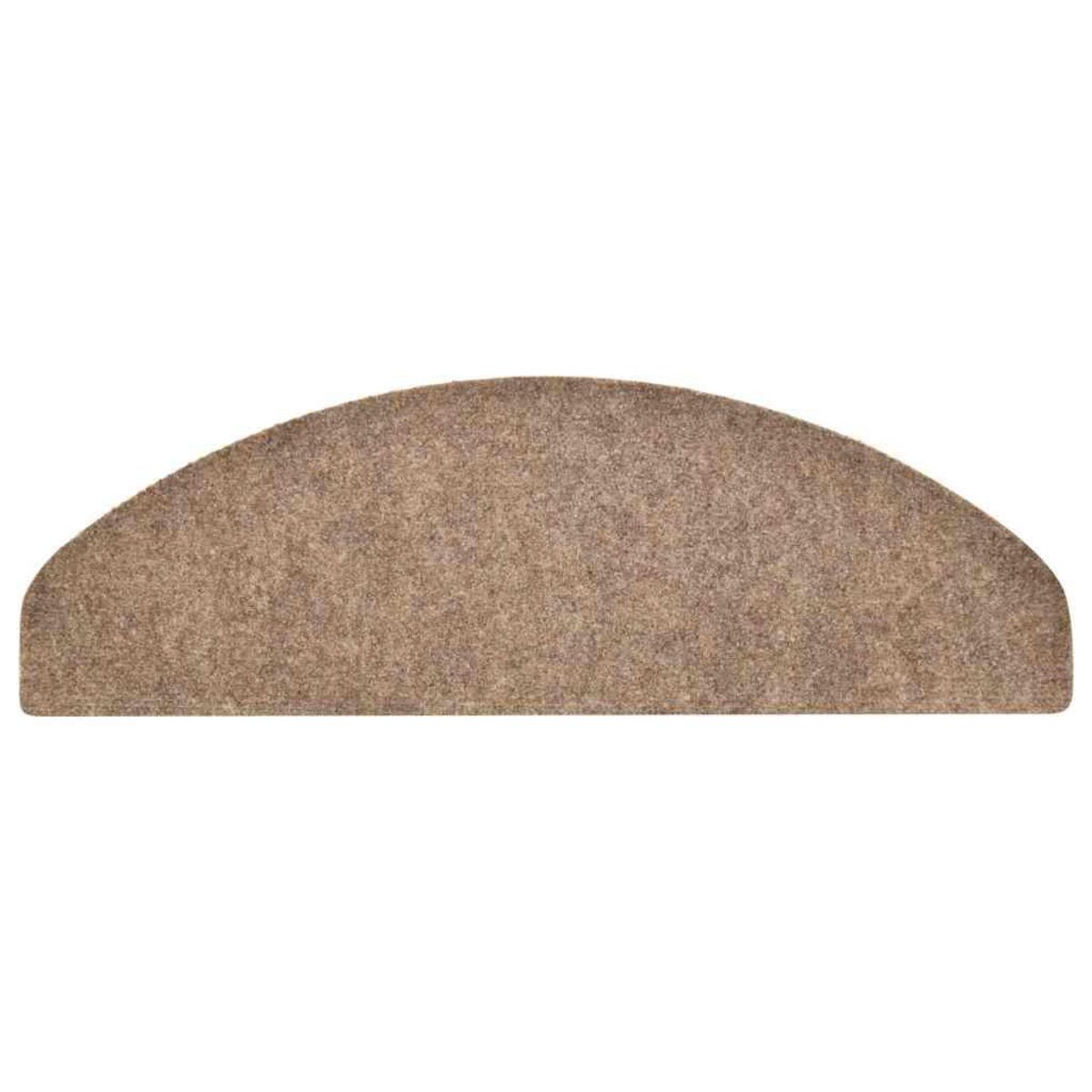 VIDAXL Tapis d'escalier autocollant 30 pcs creme 65x21x4 cm