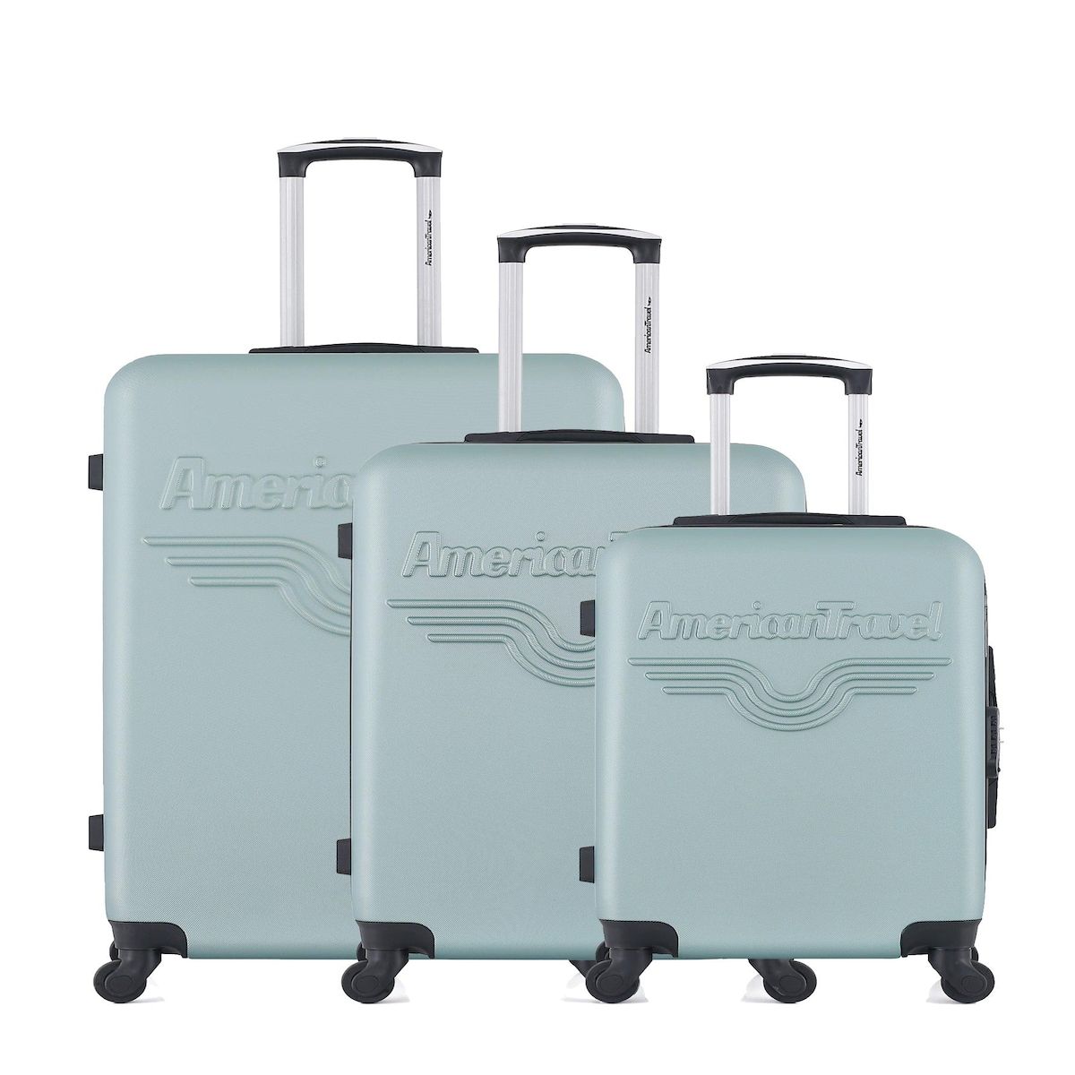 AMERICAN TRAVEL AMERICAN TRAVEL - Set de 3 Valises CHELSEA 75 cm 4 Roues