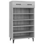Voir la diapositive 2 : VIDAXL Armoire a chaussures Sonoma gris 60x35x105 cm Bois d'ingenierie