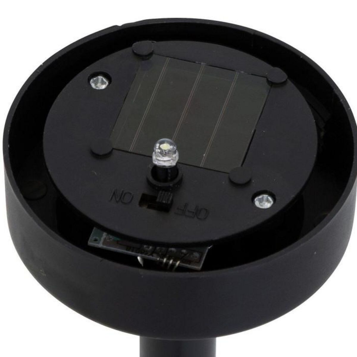 ATMOSPHERA Lot de 4 Balises Solaires  Tea  34cm Noir & Blanc