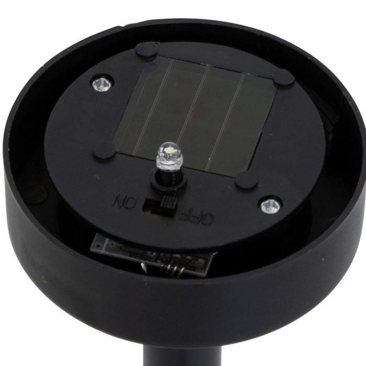 ATMOSPHERA Lot de 4 Balises Solaires  Tea  34cm Noir & Blanc