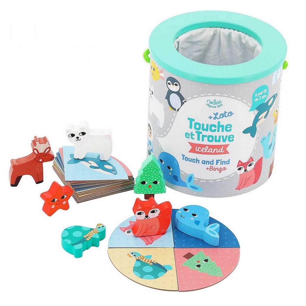 Vilac Loto et bingo : Touche et trouve Iceland par Michelle Carlslund