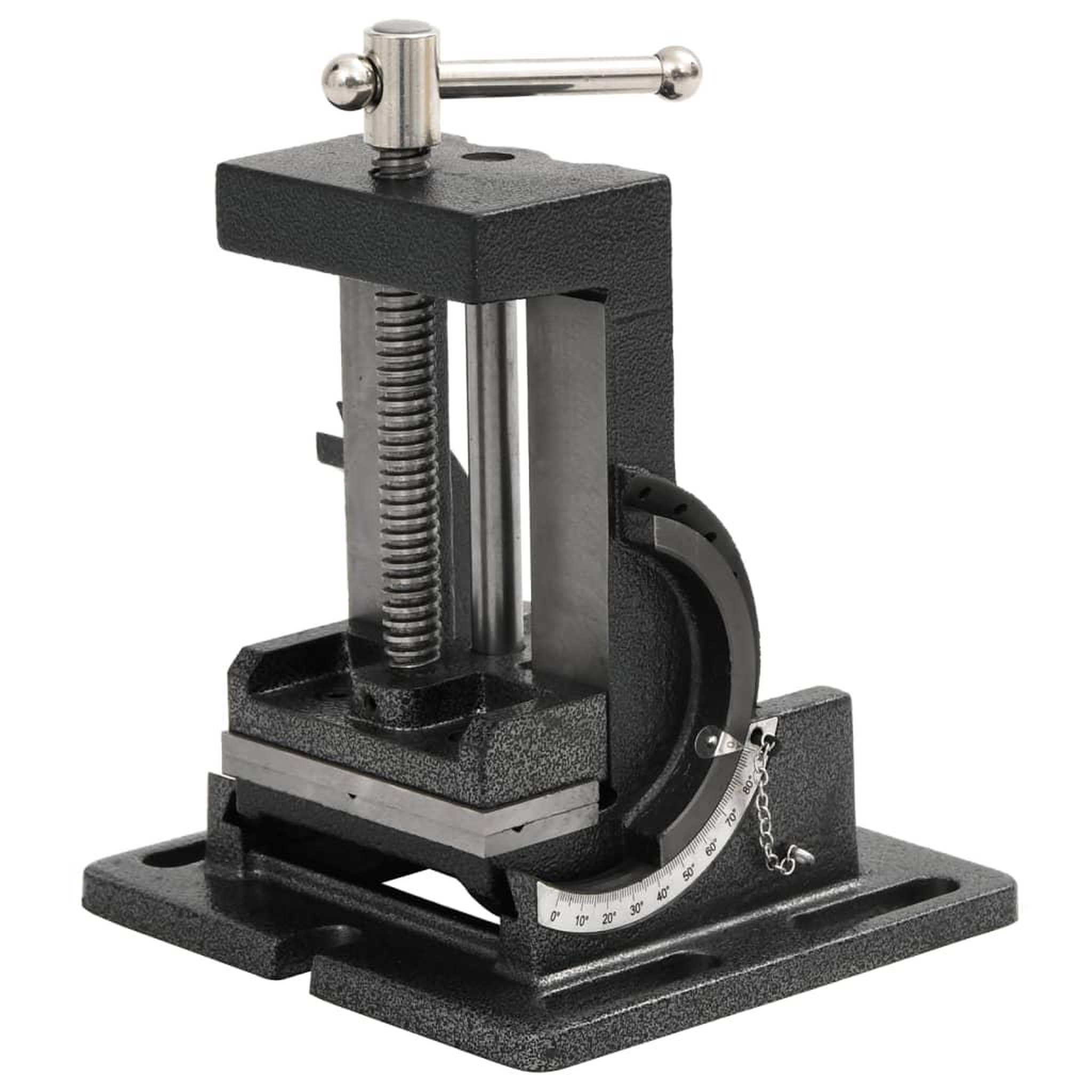 Voir la diapositive 2 : VIDAXL Etau inclinable de perceuse a pression manuelle 110 mm
