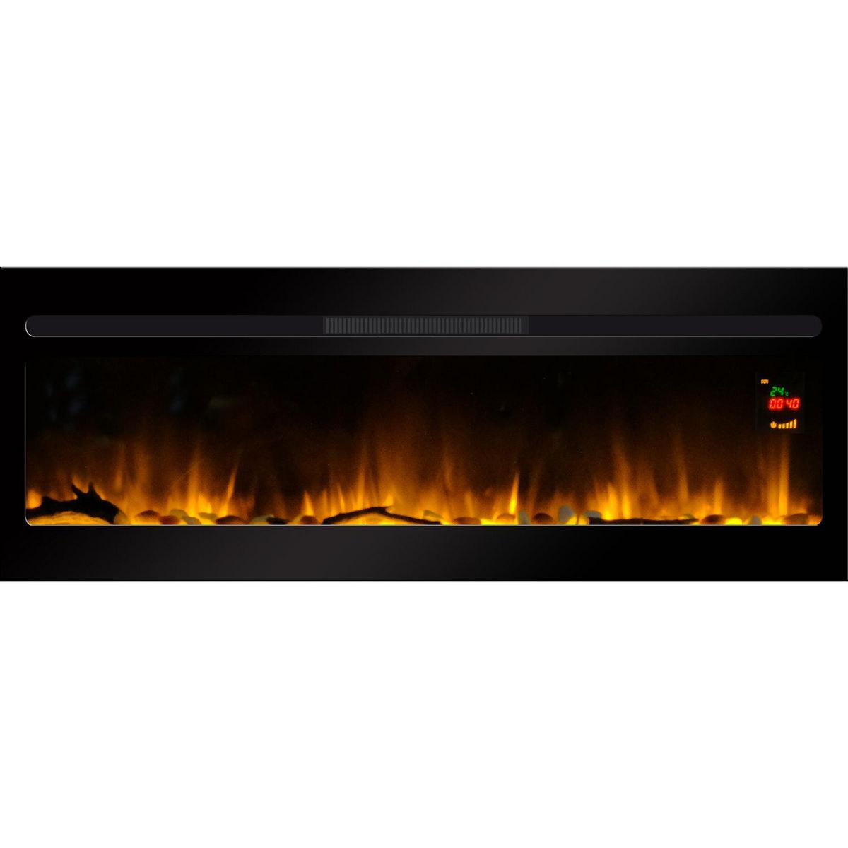 Chemin'arte Cheminée électrique 2000w noir - elysee xxl