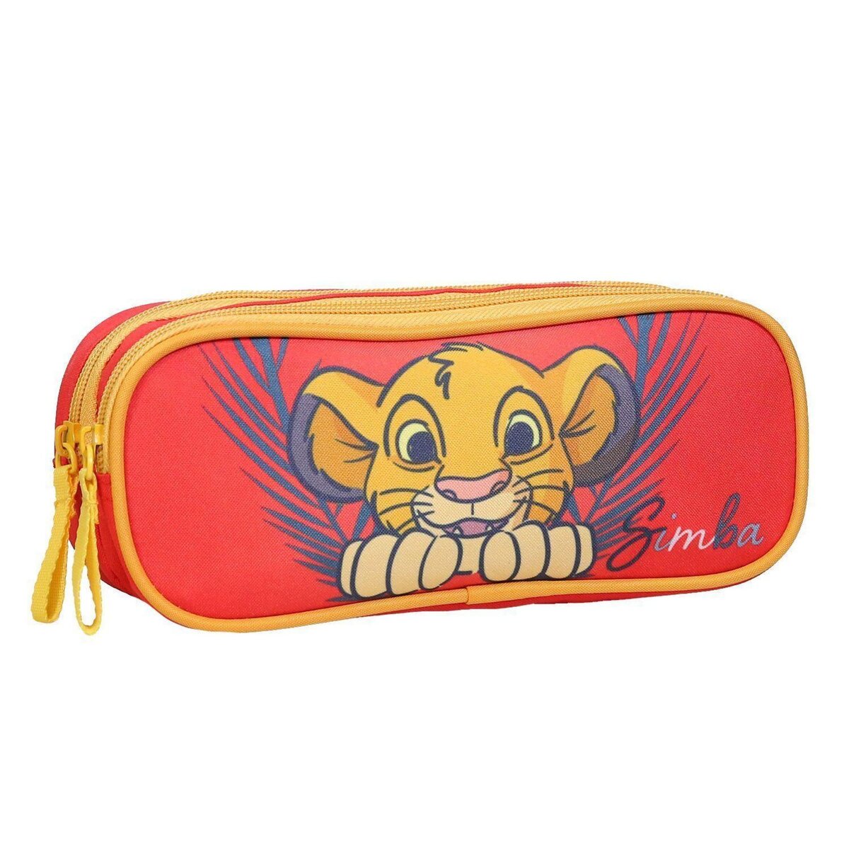 Bagtrotter Trousse scolaire 2 compartiments Le Roi Lion Disney Rouge Bagtrotter