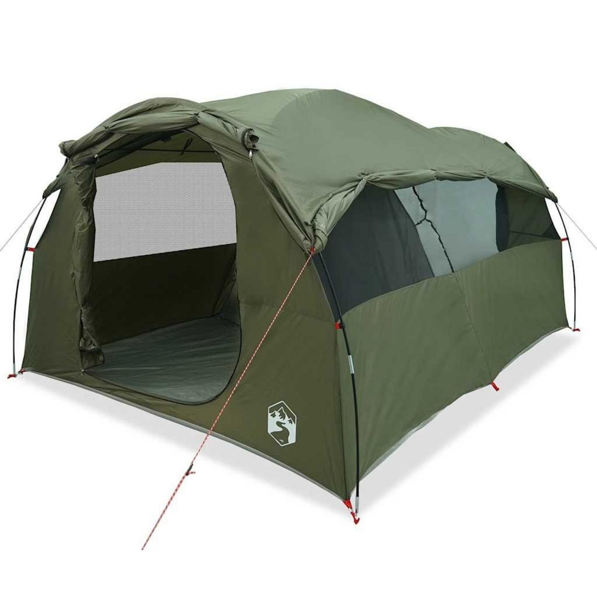 VIDAXL Tente familiale tunnel 6 personnes vert olive impermeable