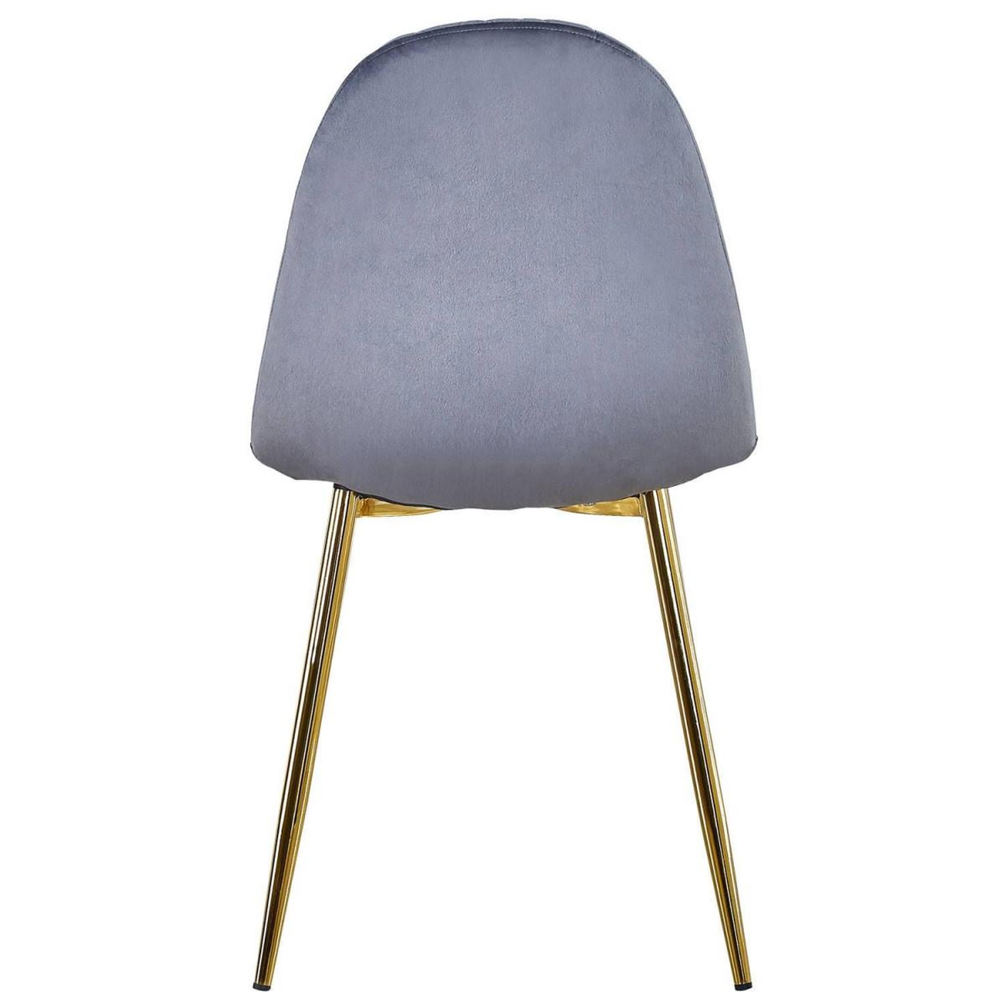 Voir la diapositive 5 : Paris Prix Lot de 8 chaises en velours  waynor  88cm gris