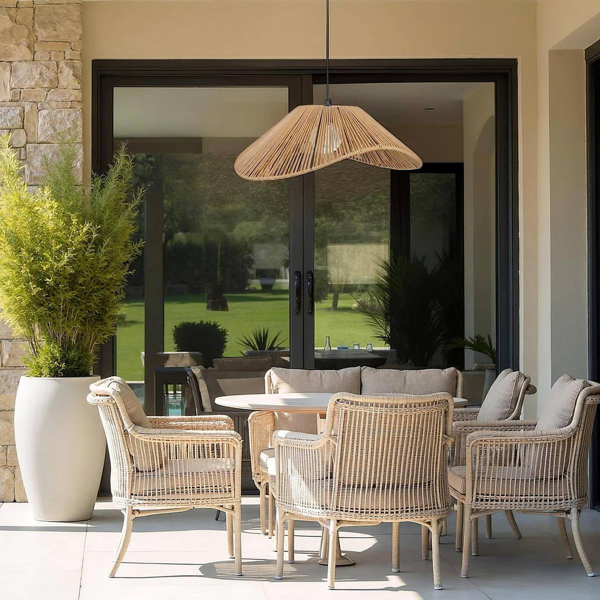 Voir la diapositive 6 : ATMOSPHERA Suspension extérieure solaire  myha  170cm naturel