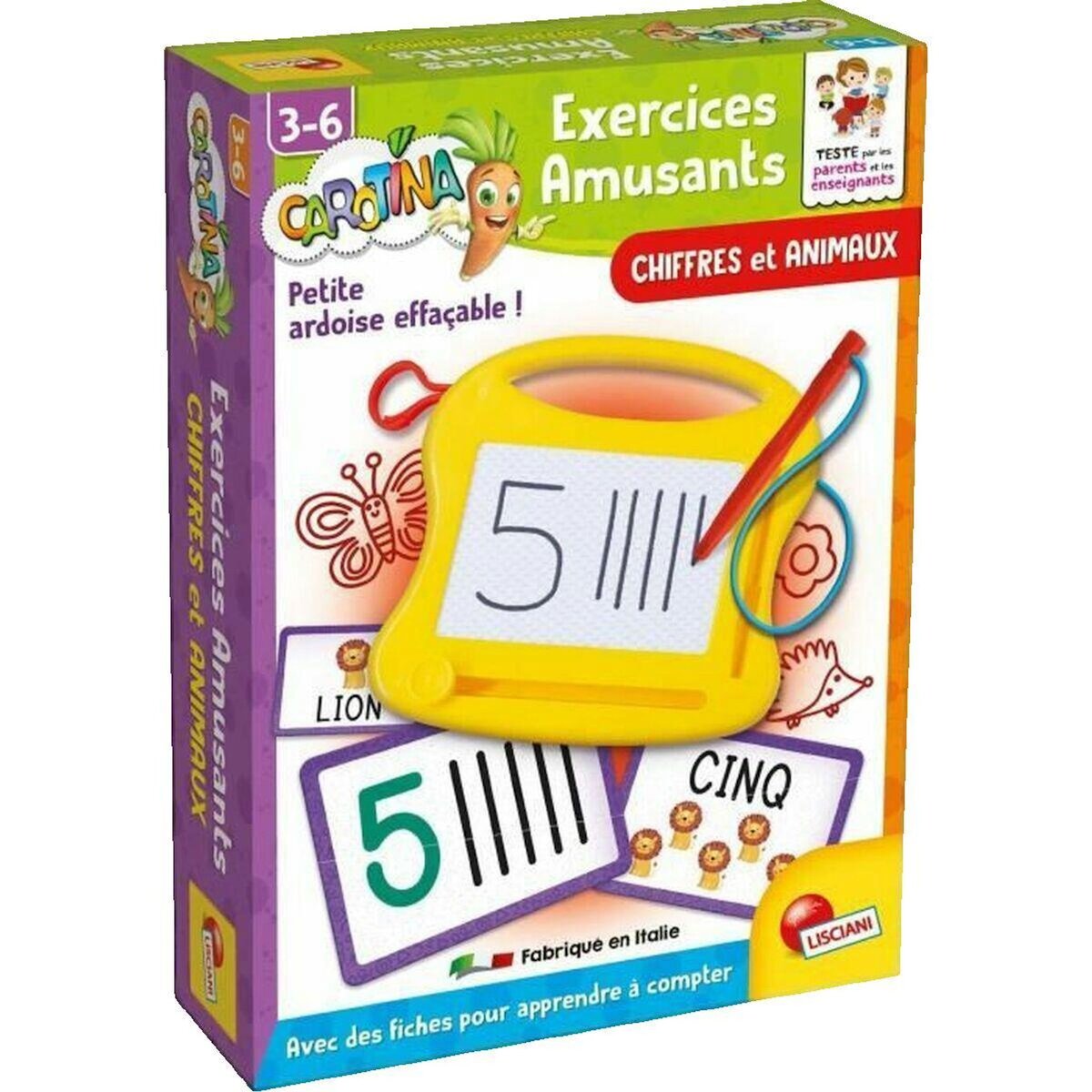 LISCIANI GIOCHI Jeu éducatif Lisciani-Giochi Mini ardoise magique bilingue