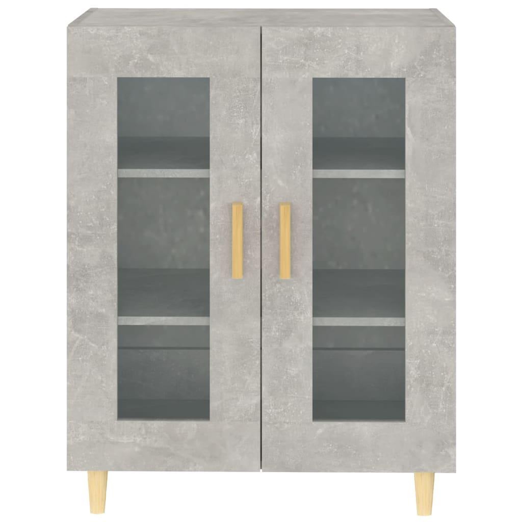 Voir la diapositive 5 : VIDAXL Buffet gris beton 69,5x34x90 cm bois d'ingenierie