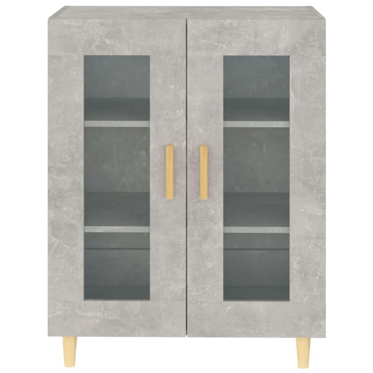 VIDAXL Buffet gris beton 69,5x34x90 cm bois d'ingenierie