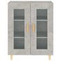 Voir la diapositive 5 : VIDAXL Buffet gris beton 69,5x34x90 cm bois d'ingenierie