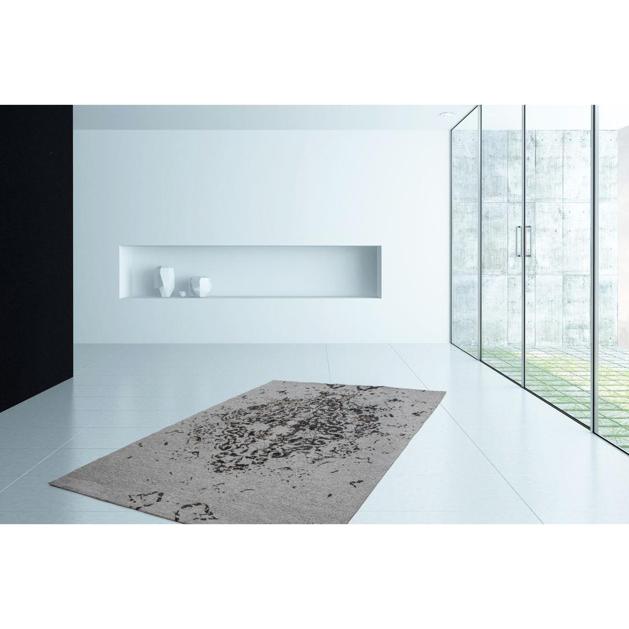 Voir la diapositive 2 : Paris Prix Tapis à Poils Courts Fait Main  Ballerina  Gris