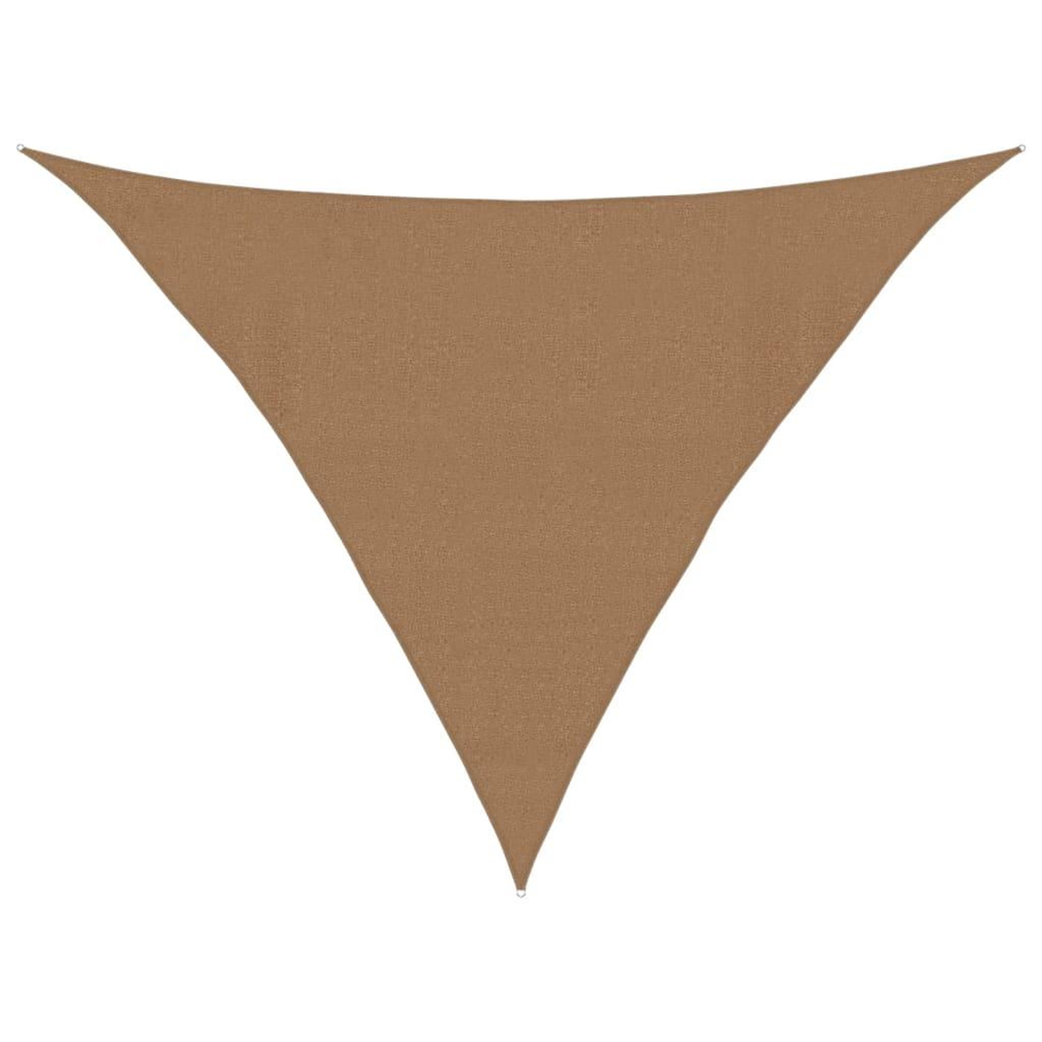 Voir la diapositive 2 : VIDAXL Voile d'ombrage 160 g/m^2 Taupe 4x4x5,8 m PEHD