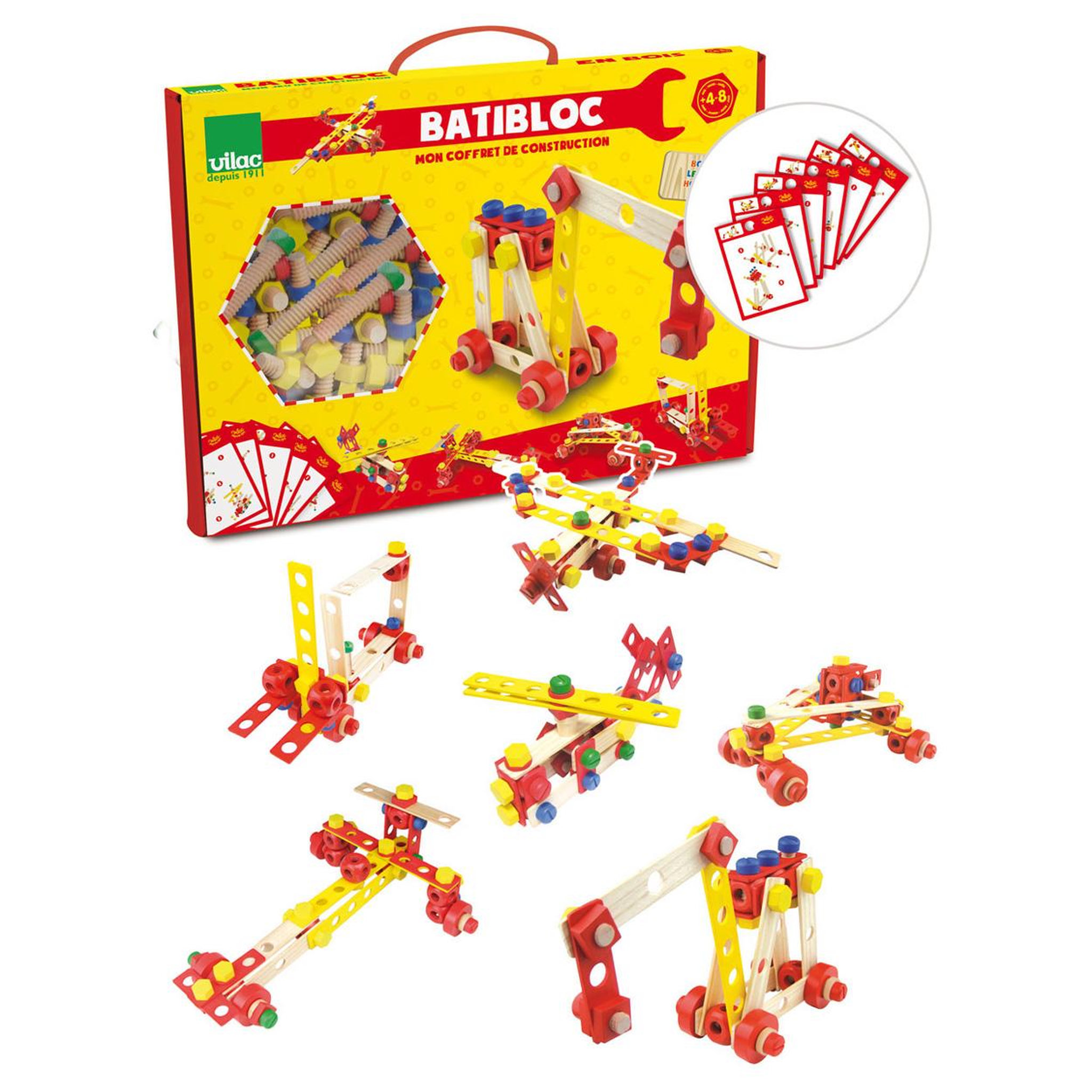 Voir la diapositive 1 : Vilac Coffret de construction : Batibloc