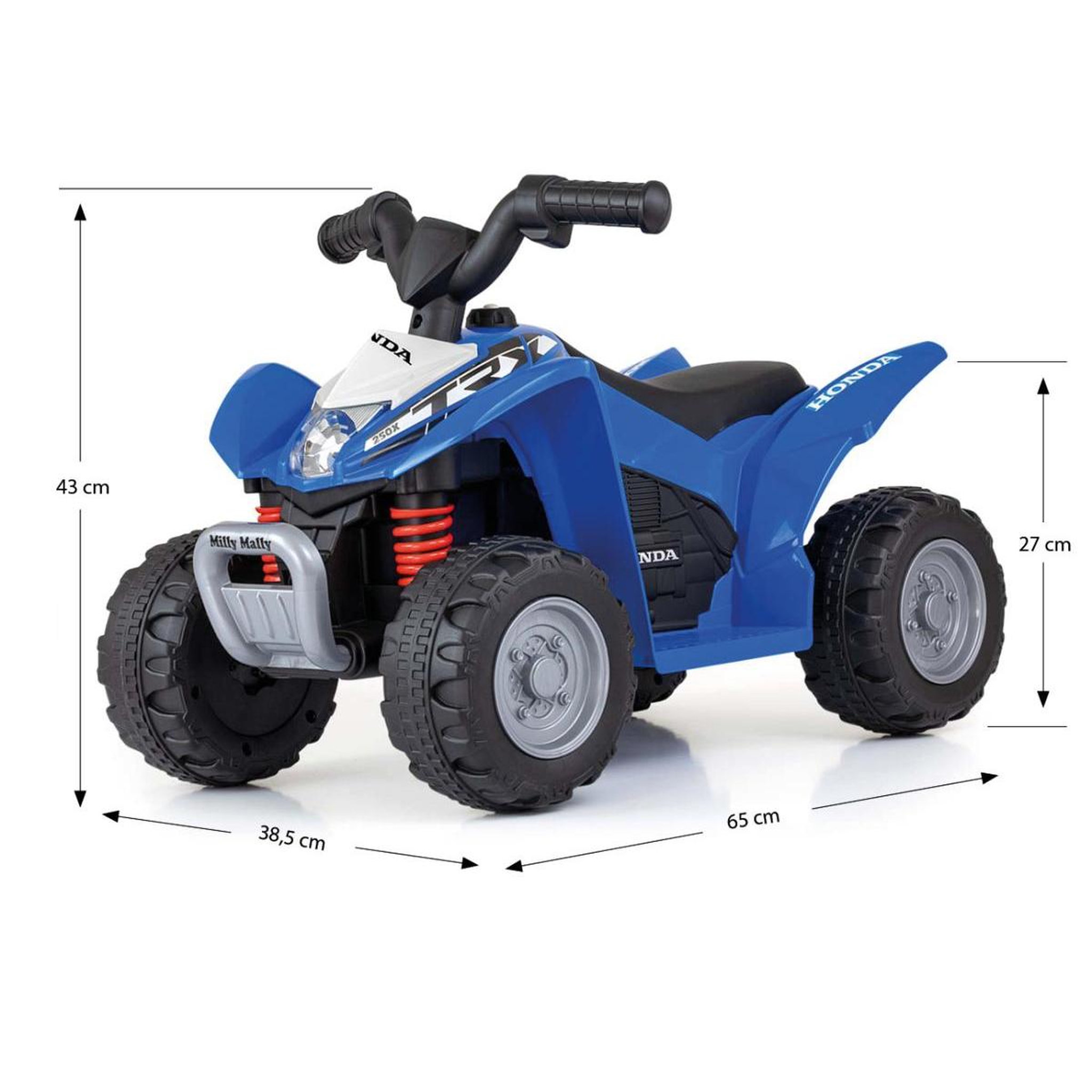 Voir la diapositive 3 : MILLY MALLY Quad electrique Honda ATV Bleu