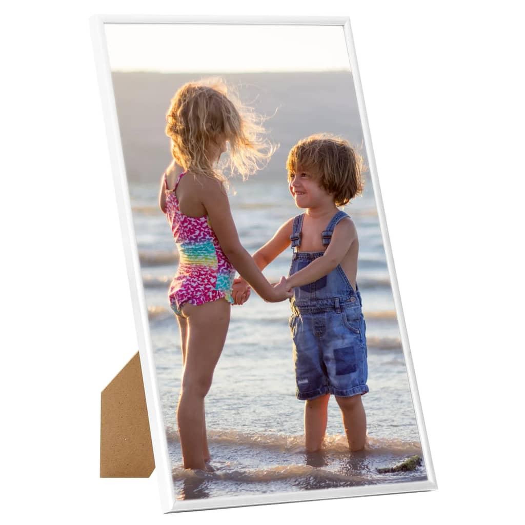 Voir la diapositive 2 : VIDAXL Collage de cadres photo 3 pcs de table Blanc 13x18 cm MDF