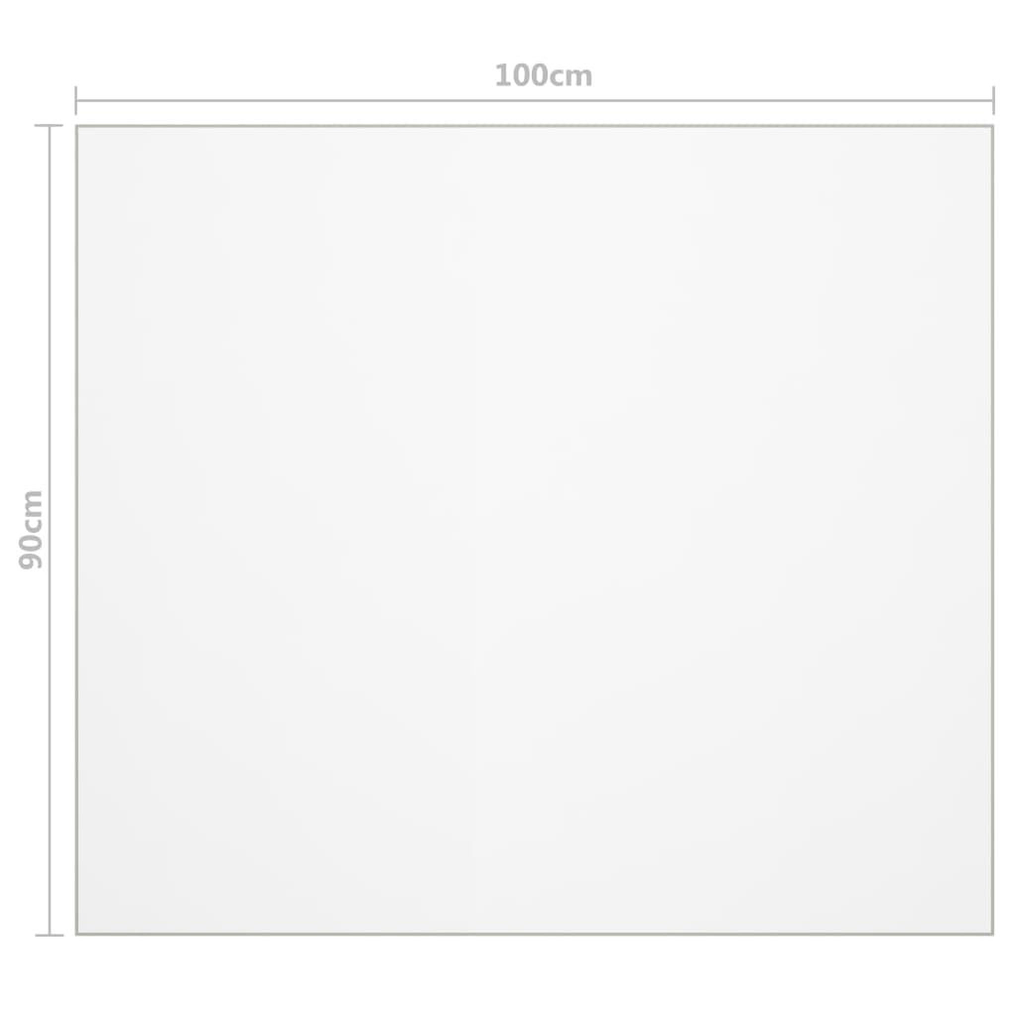 Voir la diapositive 6 : VIDAXL Protecteur de table transparent 100x90 cm 2 mm PVC