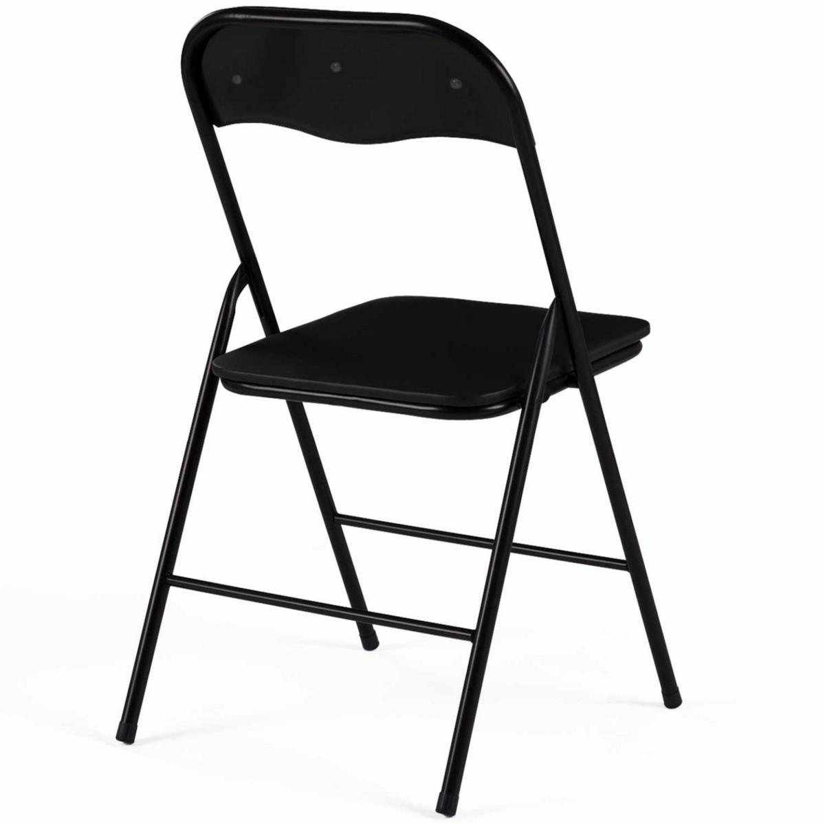 ID MARKET Lot de 6 chaises pliantes KITY noires en PU