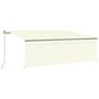 Voir la diapositive 2 : VIDAXL Auvent manuel retractable avec store 4,5x3 m Creme