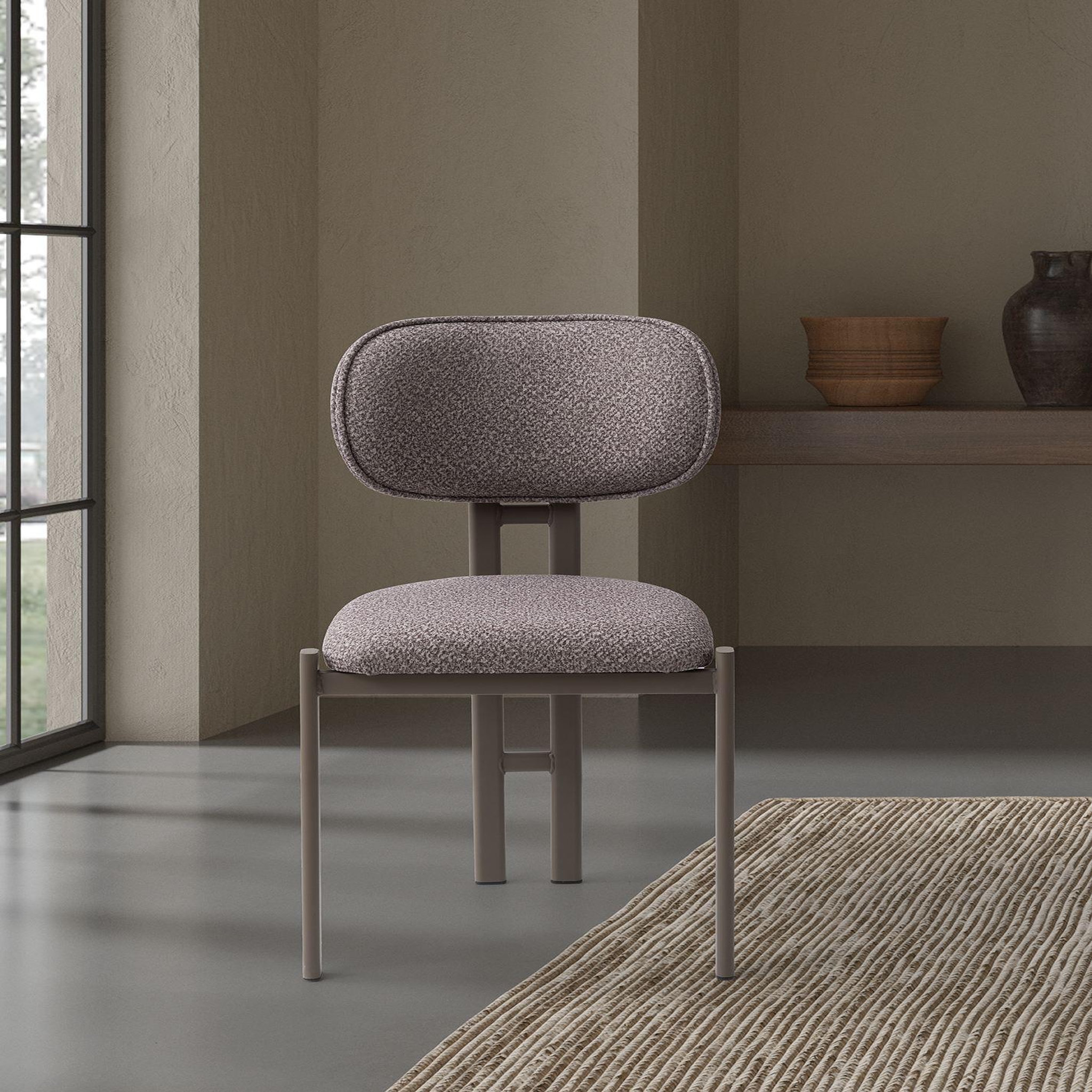 Voir la diapositive 2 : Habitat et Jardin Ensemble de chaises (2 pièces) en métal  muriz  - cendré