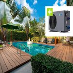 Habitat et Jardin Piscine bois rectangle   Panama 130  - 6.20 x 4.10 x 1.31 m + Pompe à chaleur - Puissance 6.1 kW