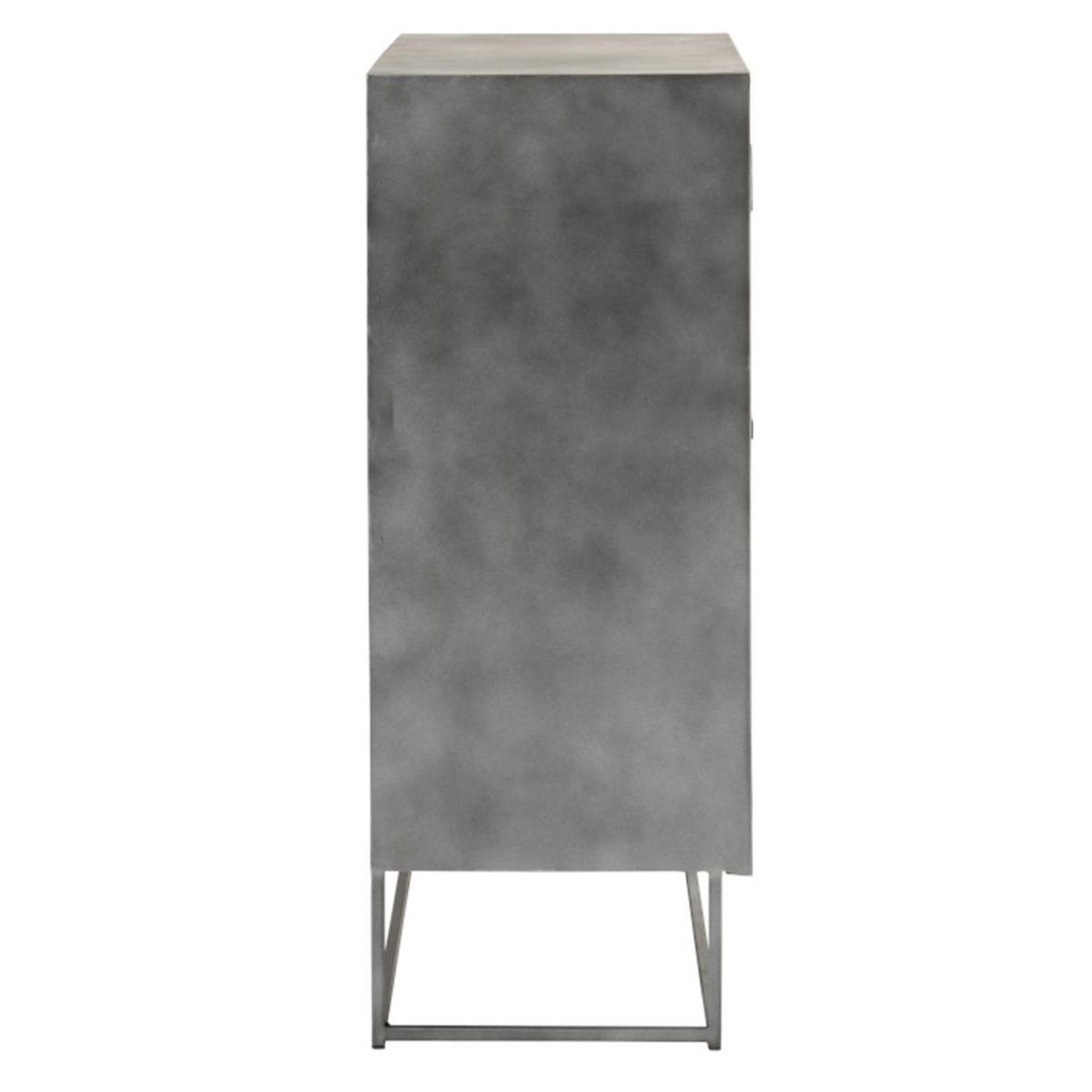Voir la diapositive 3 : J-LINE Commode 2 portes en bois  shanil  111cm marron