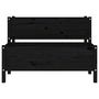Voir la diapositive 5 : VIDAXL Jardiniere Noir 110x84x75 cm Bois massif de pin