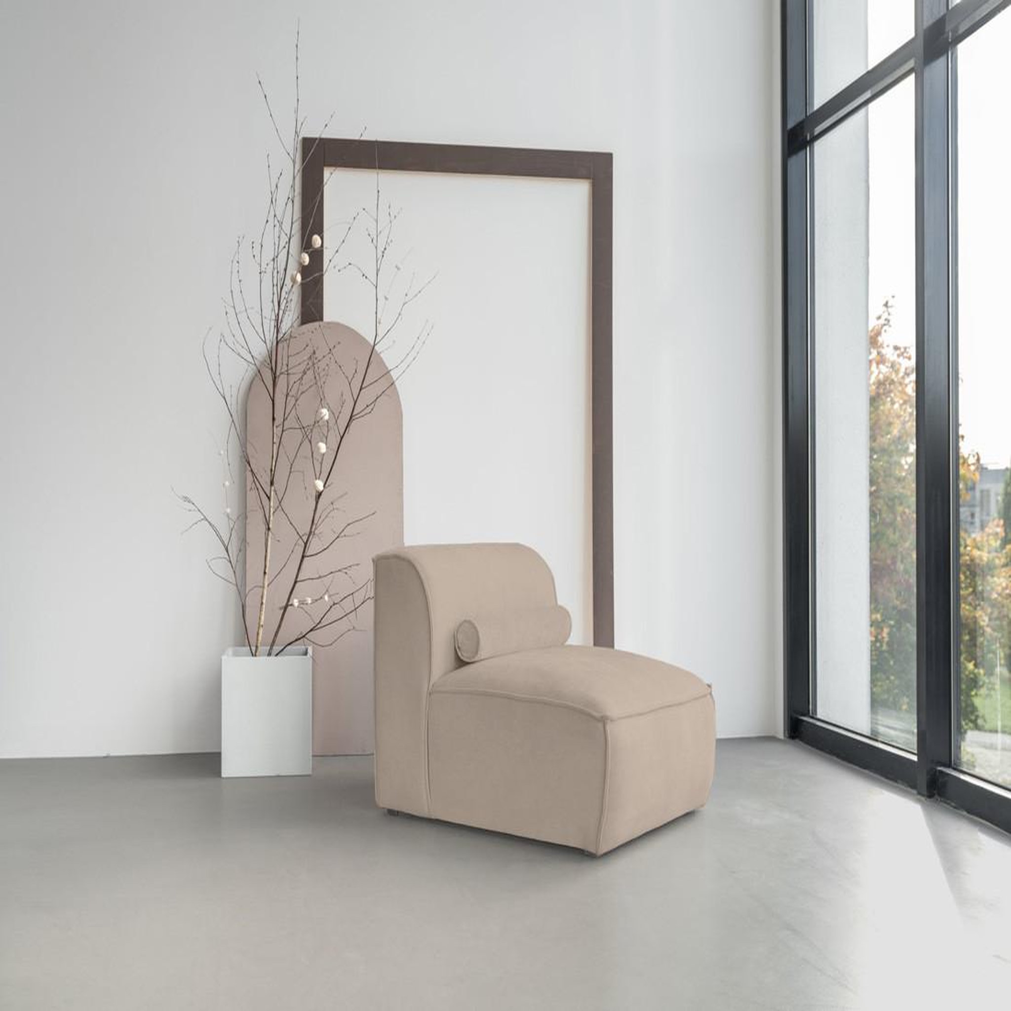 Voir la diapositive 4 : BEST MOBILIER Felix - module d'assise en tissu texturé
