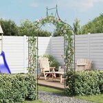 VIDAXL Arche de jardin Design de piquet plantes grimpantes Vert fonce