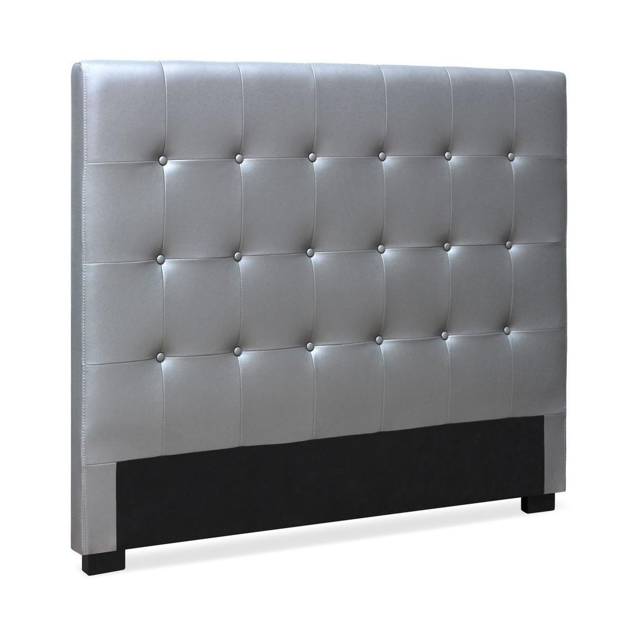 Voir la diapositive 2 : Paris Prix Tête de lit capitonnée  amor  160cm argent