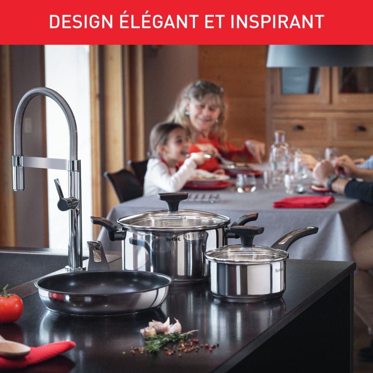 TEFAL Marmite Emotion 28cm avec couvercle E3016404