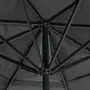 VIDAXL Parasol d'exterieur avec mat en aluminium 600 cm Anthracite