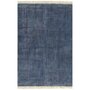 VIDAXL Tapis Kilim Coton 120 x 180 cm Bleu