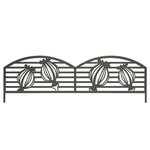 Nortene Bordure métal décoratif à planter PUPPY - 0,40 x 1 m - Vert Olive