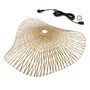 Voir la diapositive 1 : Lumisky Suspension d'extérieur avec cable LAIA Beige Bambou D50 cm