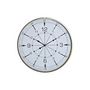 Voir la diapositive 1 : AAAAA Horloge Murale DKD Home Decor Verre Doré Métal Blanc Boussole (60 x 3 x 60 cm)
