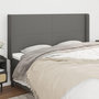 Voir la diapositive 1 : VIDAXL Tete de lit avec oreilles Gris fonce 163x16x118/128 cm Tissu