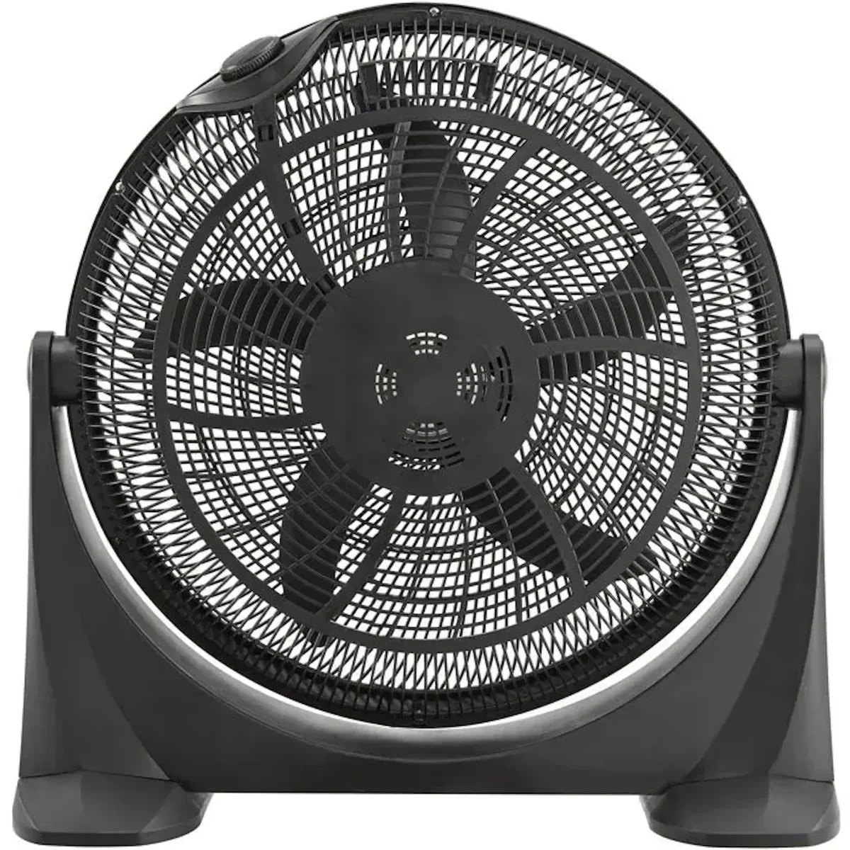 OCEANIC Ventilateur de sol OCEANIC - 65 W - Diametre 54 cm - 3 vitesses - Inclinable a 360° - Noir