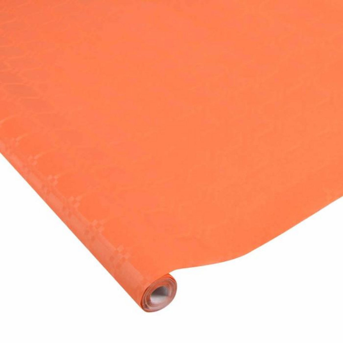 Paris Prix Nappe Papier  Damassée  1,18x5m Terracotta