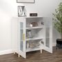 Voir la diapositive 3 : VIDAXL Buffet Blanc brillant 69,5x34x90 cm Bois d'ingenierie
