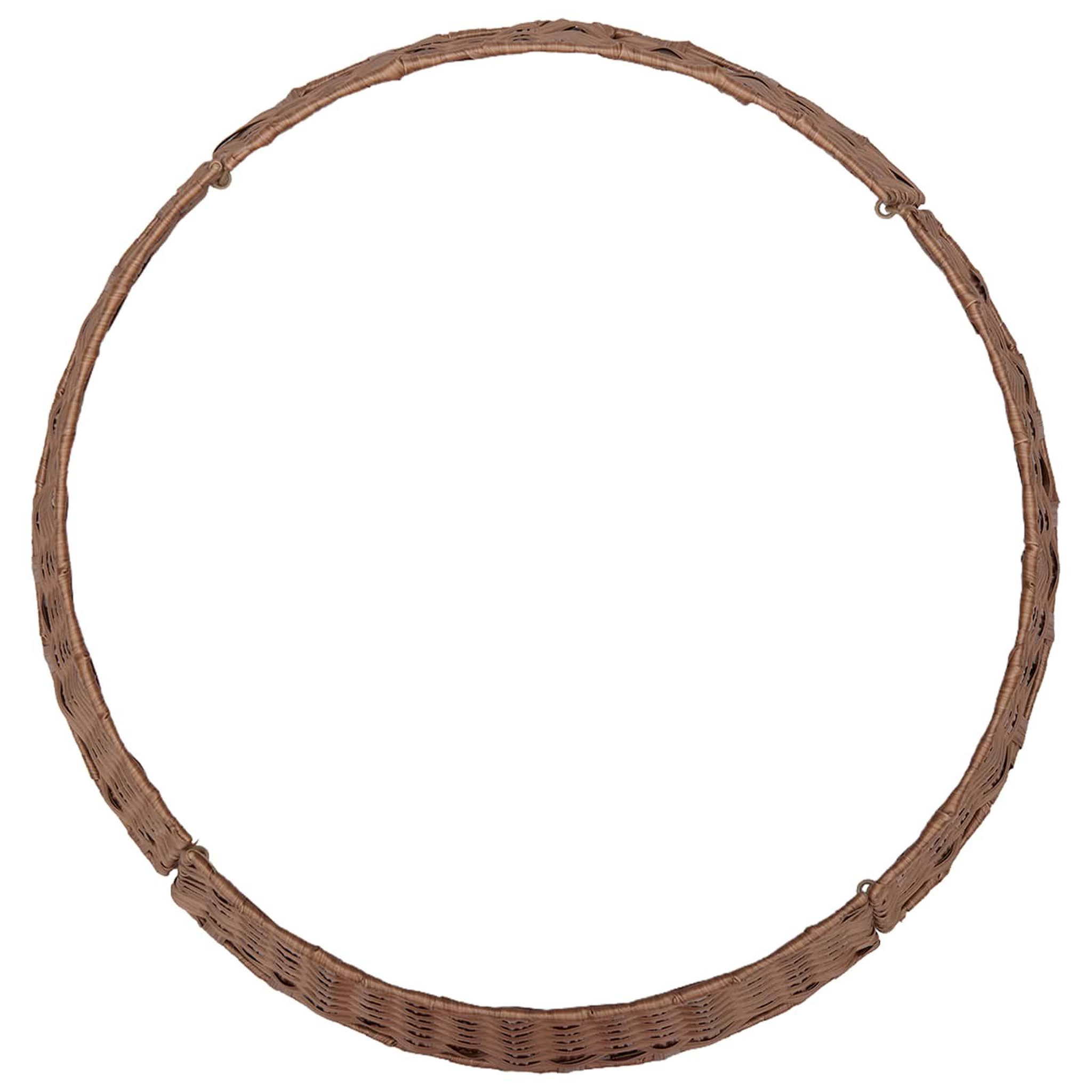 Voir la diapositive 5 : VIDAXL Collier de sapin de Noël Rond Marron Clair Diam. 45 x 22 cm