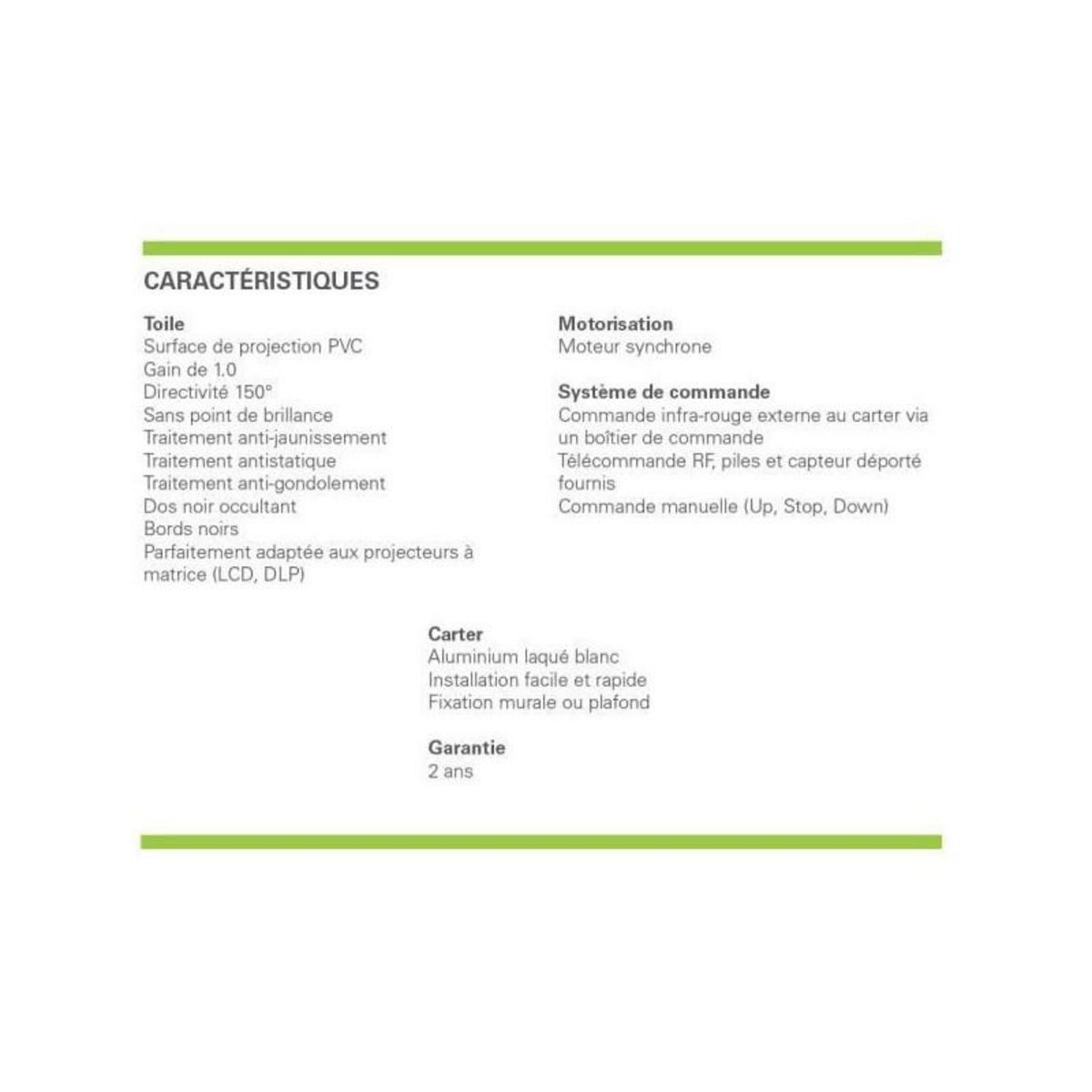 INSTAAL Ecran de projection 240x135cm Motorisé 16:9