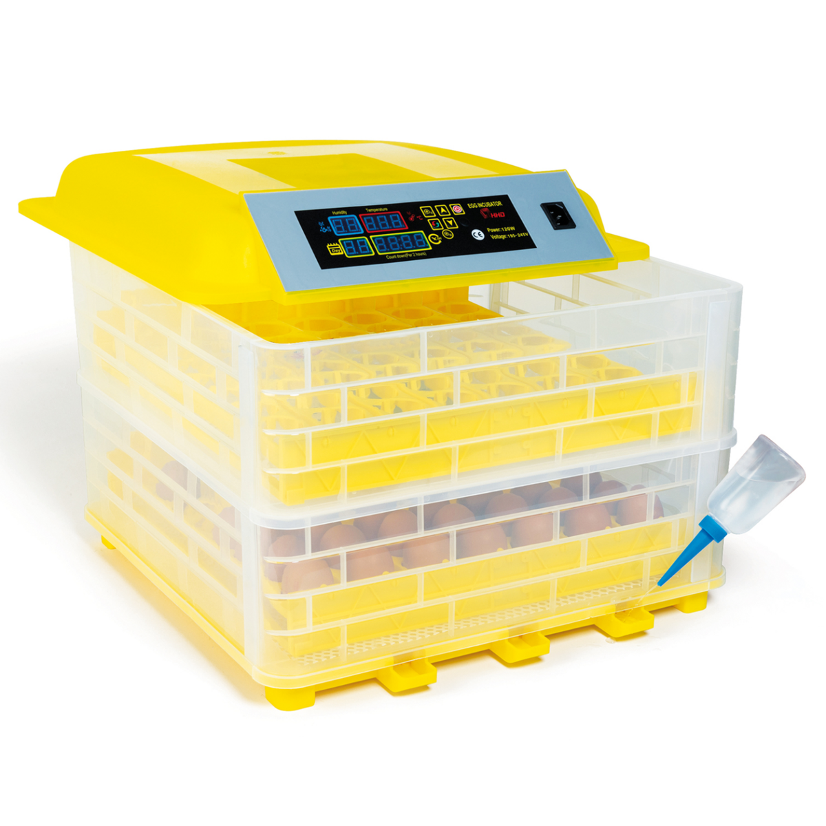 ID MARKET Couveuse automatique 112 oeufs incubateur autonome intelligent