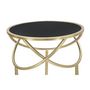 Voir la diapositive 3 : Paris Prix Table d'Appoint Design  Ring  80cm Noir & Or