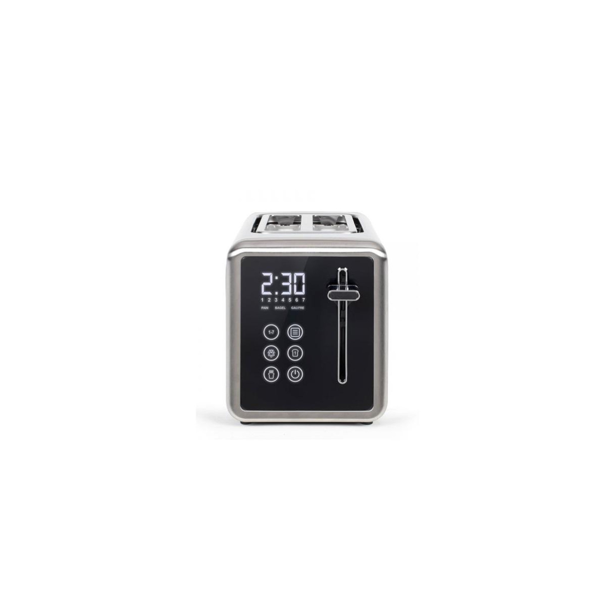 Voir la diapositive 2 : LIVOO Grille-pain 2 fentes 850w gris métalisé - DOD205