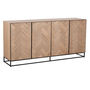Voir la diapositive 2 : Paris Prix Buffet 4 Portes  Miraza  180cm Naturel & Noir