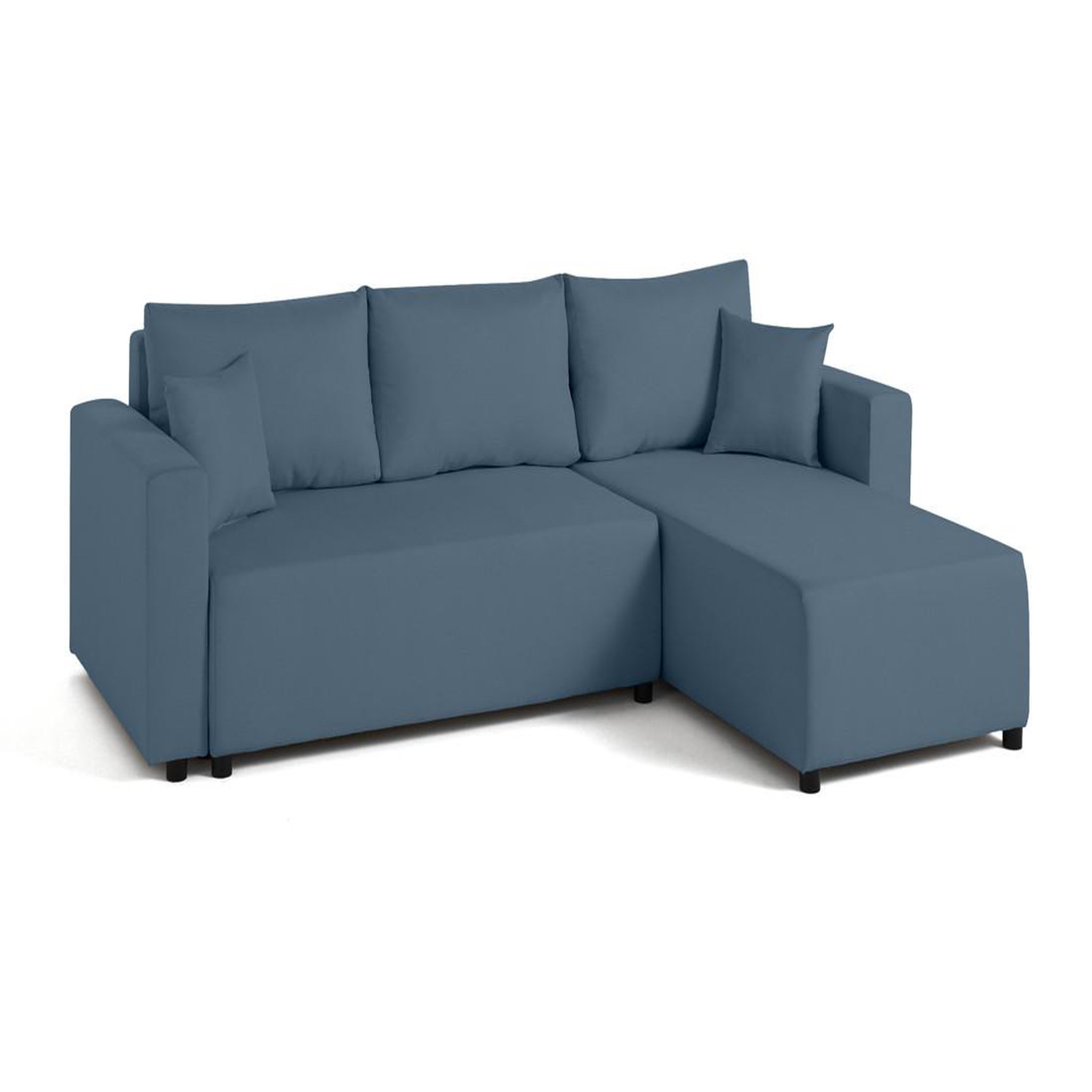 Voir la diapositive 5 : BEST MOBILIER Regala - canapé d'angle réversible - 4 places - convertible avec coffre - en tissu