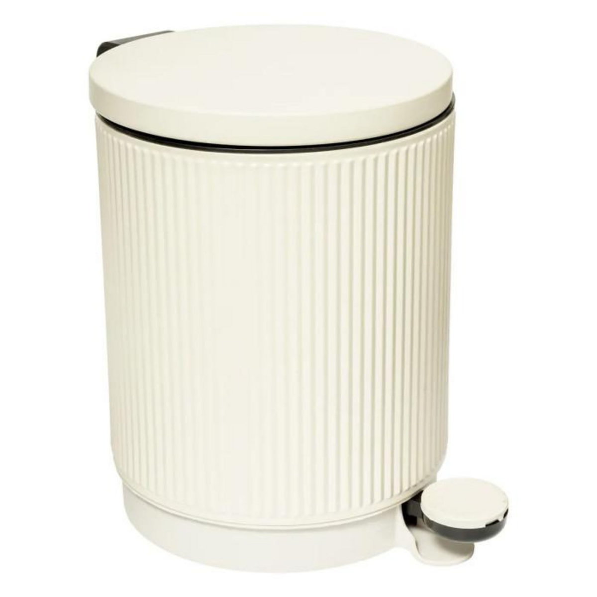 FIVE Poubelle de Salle de Bain  Onyx  5L Beige Lin